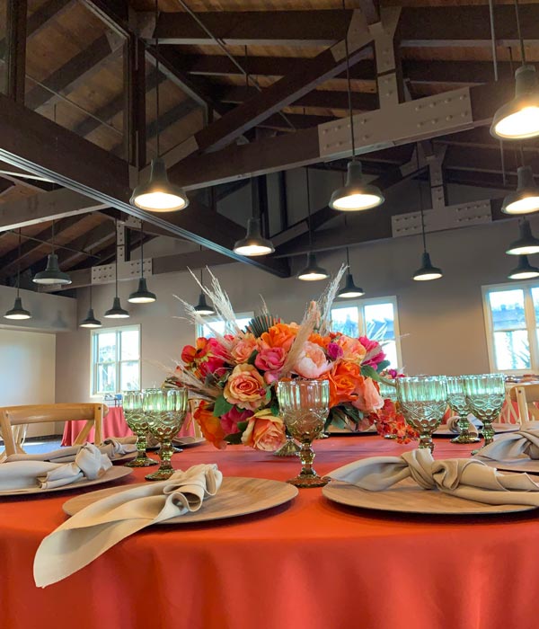 set table for catered event in San Pedro, CA